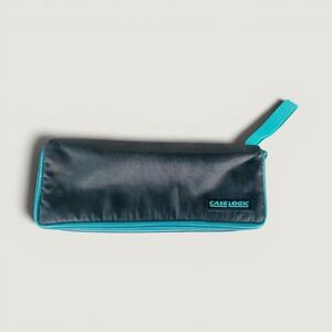 Vintage Case Logic Cassette Tape Storage Case Black Teal Nylon Media Organizer